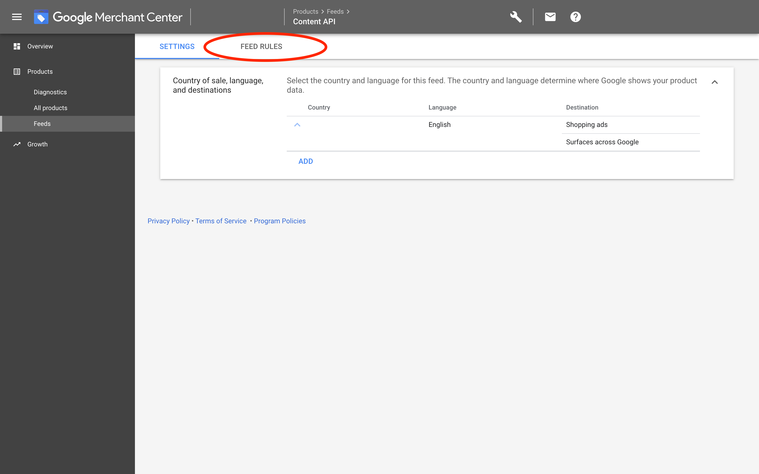 Google Merchants: Content API