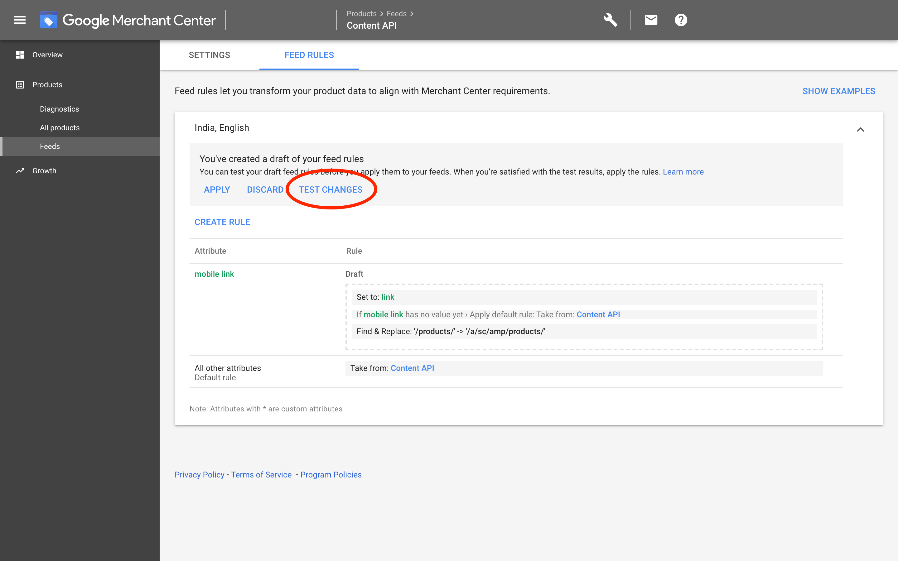 Google Merchants