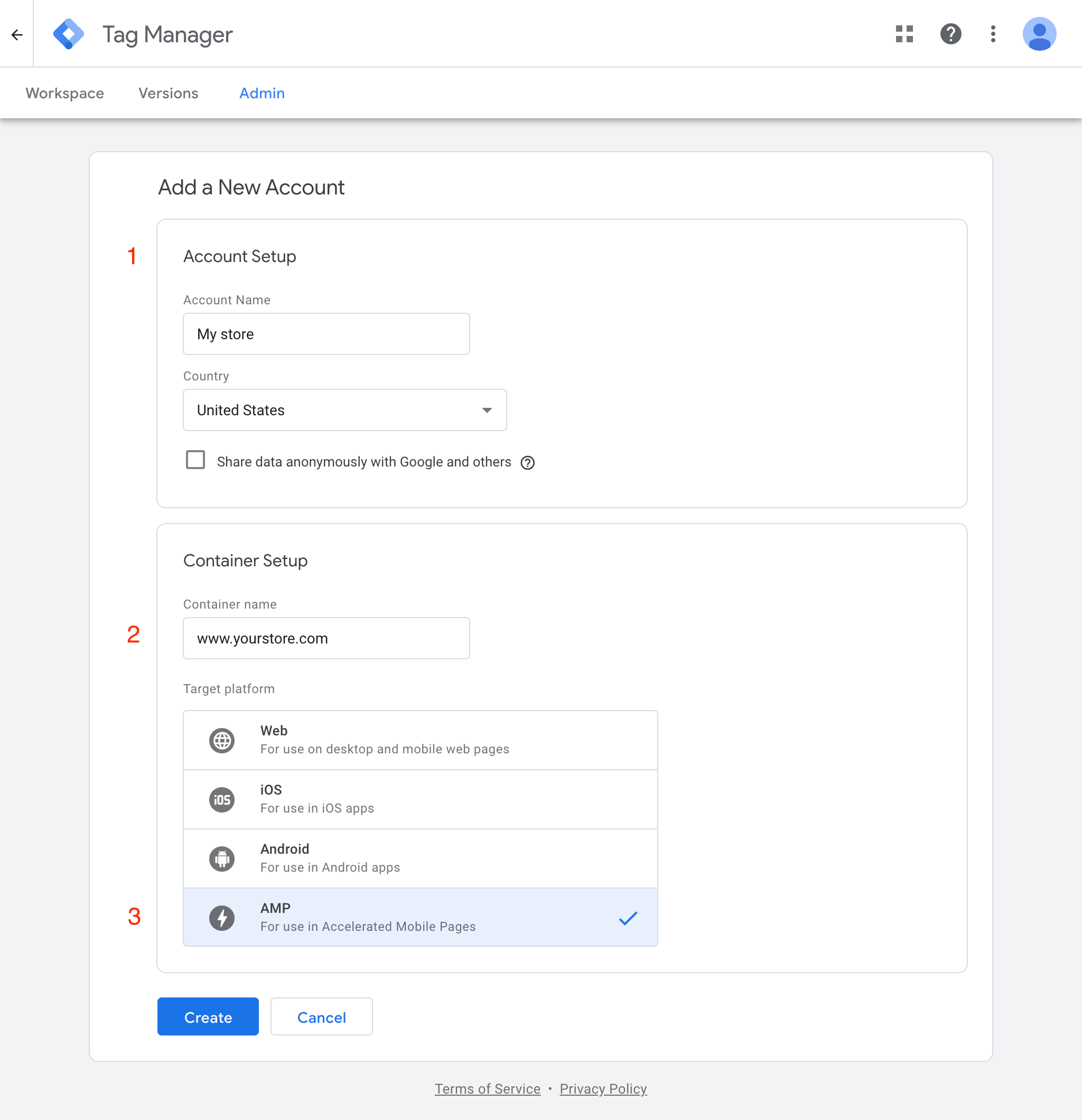 Google Tag Manager: Configure